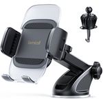 Lamicall Car Phone Holder Cradle - 2024 Universal [60LB Super Suction] Mobile Phone Holder Car Dashboard Windscreen Air Vent Automobile Mount for iPhone 16/15/14/13/12 Pro Max, Samsung, 4-7” Cellphone