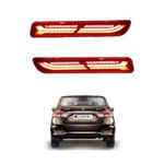 autokaar Car Rear Bumper Led Reflector Brake Light compatible with M aruti Wagon R 2019/Baleno/Brezza old/Ciaz/Ertiga/New Swift/Dzire/Scross/Ritz/ SX4