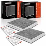 A-Premium 2-PC Cabin Air Filter with Activated Carbon Compatible with Hyundai Elantra, Ioniq 5, Santa Fe, Sonata, Tucson & Kia K5, 2020-2023, Replace# 97133L1000