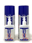 Mitreapel Instant Adhesive CA 100 with AC 400 (13.5 fl oz.) Adhesive Activator (2)