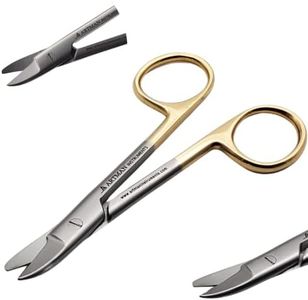 Dental Crown Collar cutting scissors 4.25" curved for thin metal plastic rubber sheet cutting scissors art n craft