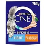 Purina ONE Light Dry Cat Food Rich in Chicken 750g, Pack of 4