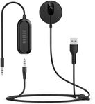 BESIGN BK01 Bluetooth Car Reciever with Ground Loop Noise Filter for car with 3.5mm Aux Jack (Black with Noise Isolator)