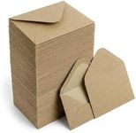 ENIPEDITA 500 Pcs Gift Cards Envelopes 4 x 2.75 Inches Mini Brown Envelopes Sleeve for Mini Greeting Business Notes Tiny Small Gift Cards Invitations