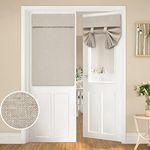 HOMEIDEAS Natural Linen French Door