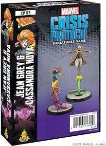 Atomic Mass Games , Jean Gray and Cassandra Nova: Marvel Crisis Protocol, Miniatures Game, Ages 14+, 2 Players, 45 Minutes Playing Time, Multicolor, FFGCP53