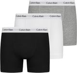 Calvin Klein Men’s 3 Pack Trunks Underwear, Multicolor (Black/White/Grey Heather), M