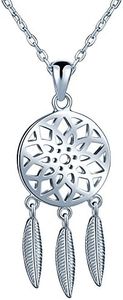 Unendlich U Fashion Dream Catcher Women's Girls Necklace 925 Sterling Silver Pendant Adjustable Chain Silver, Sterling Silver, No information