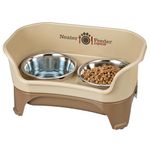 Neater Feeder Express (Medium to Large Dog. Cappuccino) - with Stainless Steel, Drip Proof, No Tip and Non Slip Dog Bowls and Mess Proof Pet Feeder