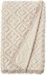 Stylemaster Diamond Tufted Chenille Bedspread, King, Ivory