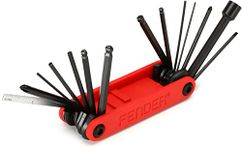 Fender Guitar/Bass Multi-Tool For Guitar and Bass, 14 Tools in1, Red