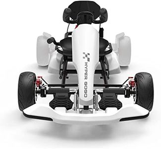 HYPER GOGO Drift GoKart Kit-Hoverboard Attachment,Outdoor Race Pedal Go Cart Car for Kids and Adults (White)