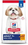 Hill's Science Diet Senior 7+ Small Bites Dry Dog Food, Chicken Meal, Barley & Brown Rice Recipe, 5 lb Bag