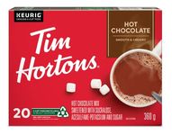 Tim Hortons Hot Chocolate, Recyclable Single Serve Keurig K-Cup Pods, 20 Count (Pack of 1)