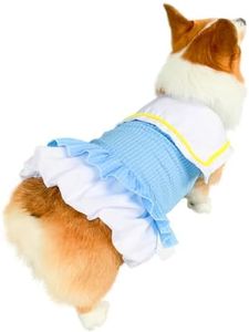 UOSIA Dog Dress Pet Dog Tutu Skirt Navy Collar Puppy Dress Luxury Designer Dog Princess Dress for Large Dogs Girl Fashion Sweet Dog Wedding Birthday Holiday Dress for Medium Large Dogs(Blue,6XL)