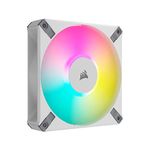 Corsair iCUE AF120 RGB ELITE 120mm PWM Fan - Eight RGB LEDs - AirGuide Technology - Fluid Dynamic Bearing - Zero RPM Fan Mode iCUE Software Compatible - White