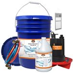 Chromex Tankless Water Heater Flush Kit with Gallon Liquid Descaling Solution and 1/6HP Extra Strength Pump