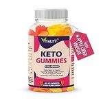 Keto Gummies Weight Loss Support Food Supplement - 60 Gummies – Low Calorie Snacks - No Added Sugars - Appetite Control & Energy Boost - Vegan and Gluten Free