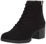 Dr. Scholl's Women's Laurence Ankle Boot, Black Microfiber, 7 UK