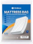 VICMORE King Size Mattress Moving Bag – Waterproof Plastic Mattress Cover, Protector, and Disposal Bag for Moving and Storage; Recyclable Mattress Storage Bag Fits King and Cal King (78" x 100" x 14")