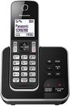 Panasonic KX-TGD320 Cordless Home Phone with Nuisance Call Blocker and Digital Answering Machine - Black & Silver