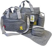 Just4baby 5pcs Waterproof Grey Larg