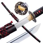 Samurai Sword Japanese Katana 9260 Steel Cold Steel Katana Sword Real Sharp Training Katana (Dragon Design)