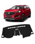 FIILINES Dash Cover for Ford Edge 2015-2025, Dashboard Cover Edge Accessories Dashboard Mat Sunshade Nonslip Mesh Protector No Glare Black