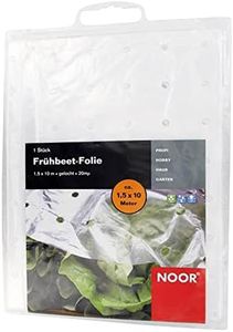 NOOR Frühbeetfolie 1,5x10 m I Transparente Gartenfolie für Frostschutz I Abdeckfolie mit Lüftungslöchern