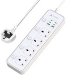 AUNNO Extension Lead with USB Slots