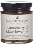 Rosebud Preserves | Gooseberry and Elderflower Jam | Vegan and Vegetarian | Gluten and Allergen Free | Wild Ingredients | Sharp Summer Taste | 227 g