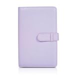 Phetium 108 Pockets Mini Photo Album for Fujifilm Instax Mini Film,2x3" Photo,Kpop Photo Card,Wallet Album Book for Instax Mini 12/11/40/7+/EVO/9/99 Instant Camera (Lilac Purple)