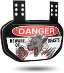 Football Back Plate-DUTYBOD Lower Back Rear Back Bone Protector Shield Back Plate for Youth & Adult (Beasts-Kids)