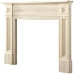 Pearl Mantels ARYB56140 Rich Architectural Quality Wood Mantel Surround, 56"W x 42"H, Unfinished