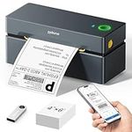 Bluetooth Thermal Label Printer,POLONO Wireless 4x6 Shipping Label Printer for Small Business, Support iOS, Android, Windows and MAC, Widely Used for Canada Post, Amazon, Etsy, UPS (Grey)