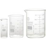 Sciencent Glass Beaker Sets (3, Ran