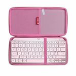 Hermitshell Hard Travel Case for Logitech MX Keys Mini Minimalist Wireless Illuminated Keyboard (Rose Gold + Pink)