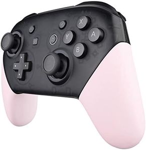 eXtremeRate Cherry Blossoms Pink Replacement Handle Grips for Nintendo Switch Pro Controller, DIY Custom Hand Grip Shell for Nintendo Switch Pro - Controller NOT Included