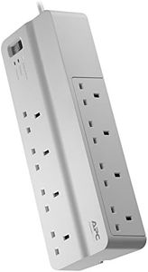 APC Surge Arrest Essential - PM8-UK - 8 outlets - Equipment Protection Policy 50.000 €