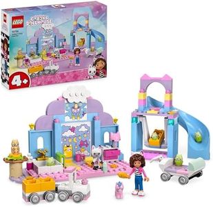 LEGO La Casa delle Bambole di Gabby Asilo Gatto-Orecchio di Gabby, Giochi Educativi per Bambine e Bambini da 4 Anni con 6 Personaggi, Treno Giocattolo e Funzioni, Regalo Creativo di Compleanno 10796