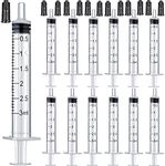 50 Pack 3ML Plastic Syringe Luer Sl