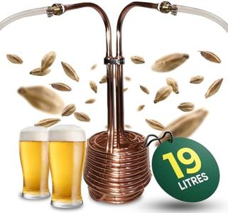 Scylla™ Copper Wort Chiller for Beer Brewing | Triple Coil Immersion Chiller for Home Brewing Kits | Fits Grainfather, Brewzilla, Anvil Foundry | For Kettles with Electric Elements