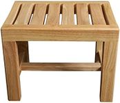 WL-ZZZ Wood Shower Seat Bench | Waterproof Bathroom Stool for Elderly Bath Chair Adult Non-slip Wooden Shower Seat Bathtub Spa Change Shoes Stool, 250KG Capacity (Size : 42 x 28 x 43 cm)