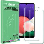 AOKUMA Tempered Glass for Samsung Galaxy A22 5G Screen Protector, [2 Pack] Premium Quality Guard Film, Case Friendly, Shatterproof, Shockproof, Scratchproof oilproof