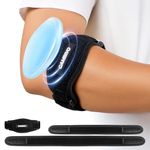CAMBIVO Tennis Elbow Support Strap, Adjustable Forearm Compression Elbow Brace with Support Pad, For Repetitive Motion in Tennis, Golf & Work, Fits Left & Right Arm
