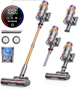 SunSare Aspirapolvere Senza Fili Potente 45Kpa&550W, 60Mins Scopa Elettrica Senza Fili con Ricarica a Muro e Funzione Autoportante, 7 in 1 Aspirapolvere Senza Filo per Pavimenti/Tappeti/Casa X7A