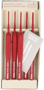 Tulip Etimo Red Crochet Hook – Ergonomic Soft Grip