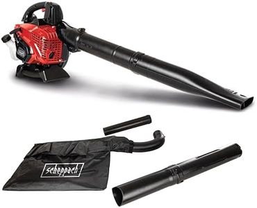 Scheppach Souffleur - Aspirateur de Feuilles Thermique LB3500P | 4en1 | Easy Start | Moteur 2T - 25,4cm³ & 1,2PS | Vitesse d'air 295 km/h | Volume de Flux d'air 790m³/h | Sac & Accessoires Inclus