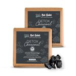 Nat Habit Detox Charcoal Butter Bath Soap With Ayurvedic Cold Processed For Detoxification, Blackheads, Tan Removal & Skin Whitening (Pack of 2 x 125gm)