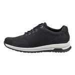 Hush Puppies Men's Joseph Lace Up Sneaker, Black Nubuck, 9 UK
